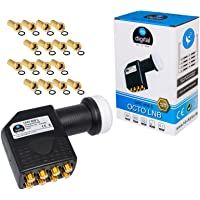 Los mejores  - HB-Digital LNB LNC - Conector con contactos chapados en oro para cable de televisión de alta definición- para FULL HD TV…